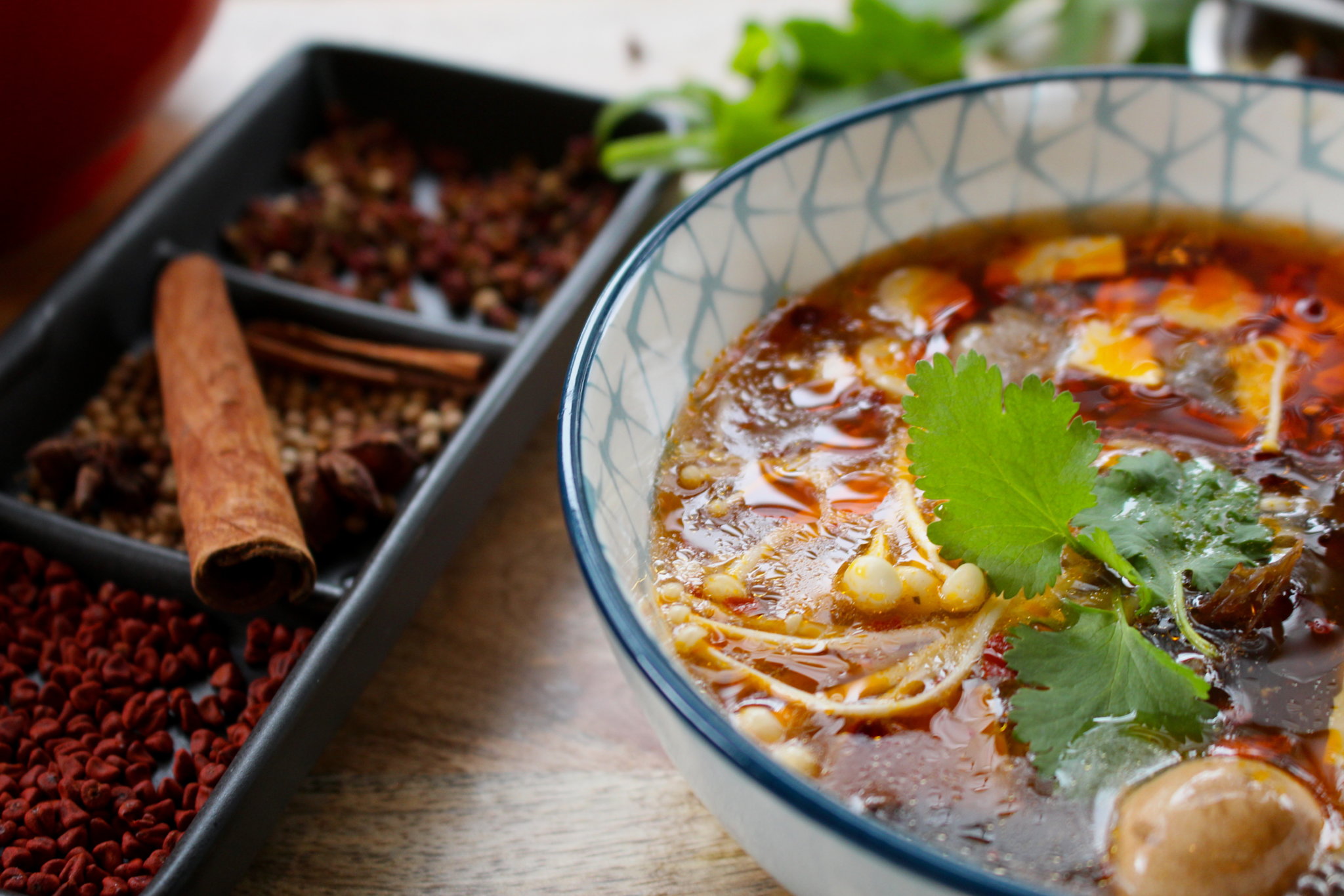 Hot and Spicy Tofu soup